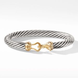 David Yurman 7MM Buckle Bracelet 14K Yellow Gold